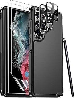 Timdan coque de protection robuste antichoc pour samsung galaxy s22 ultra, avec 2