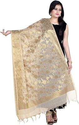 Écharpe banarasi dupatta chanderi zari pour femme (d117). Des économies substantielles vous attendent sur Diaytar