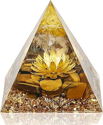 Pyramide de cristal de pyramide nubienne hargidis orgonite pour la méditation à