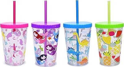 Gobelet d'eau pour enfants home tone de 16 oz sans bpa avec couvercle