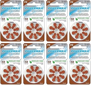 Piles auditives powermax taille 312, bande marron, fabriquées aux états-unis, 64 pièces. Simplifiez vos achats avec Diaytar, le e-commerce nouvelle génération