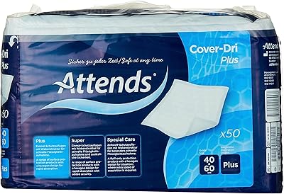Coussins de lit/chaise jetables atends cover dry plus, 40 x 60 cm, paquet