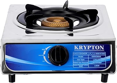 Brûleur à gaz unique krypton pour cuisinière à gaz, kngc6044, argent, 'garantie du