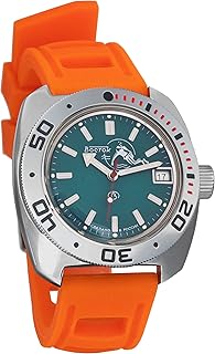 Montre auto-pliante vostok amphibian de l'armée russe #710059, à remontage automatique