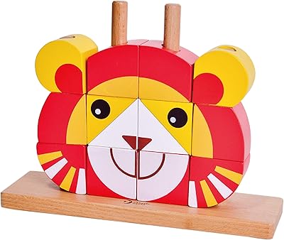 Jouet cube lion uni classic world, multicolore, cw5106