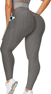 Legging anti-cellulite tik tok pour femmes avec poches, pantalon de yoga taille haute