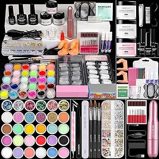 Kit d'ongles en acrylique morovan avec perceuse - kit d'ongles en acrylique professionnel