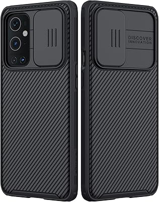 Coque nillkin oneplus 9 pro avec couvercle de caméra coulissant, coque camshield pro