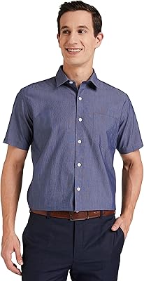 Chemise unie coupe régulière pour homme (faf-16)