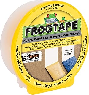 Ruban de peinture pour surface fine frogtape avec tampon de peinture, largeur