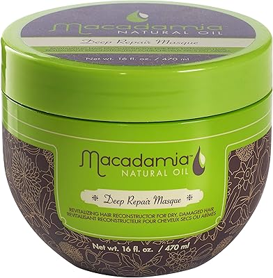 Masque réparateur en profondeur à l'huile naturelle de macadamia 16 oz