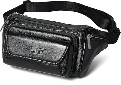 Sac banane classique en cuir pour hommes et femmes avec sangle réglable