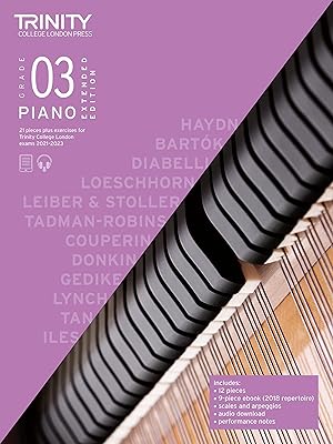 Pièces d'examen de piano du trinity college de londres et exercices 2021-2023 : 3e année - édition étendue. Diaytar Sénégal : Parce que chaque FCFA compte