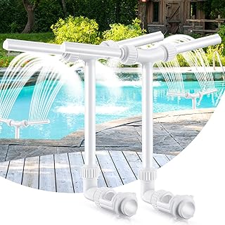 Fontaine d'eau de piscine amusante et amusante, conception en cascade, fontaine réglable qui