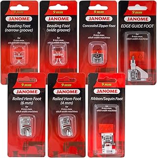 Collection d'accessoires de mode et de finition janome pour machines 9 mm