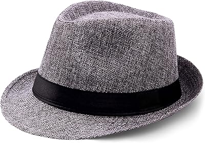 Chapeau fedora en paille pour hommes, panama trilby, chapeau de soleil d'été à