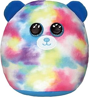 Ty squishy-poo hoop 10" ours en peluche pastel peluche multicolore