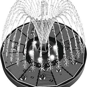 Fontaine d'eau solaire szmp améliorée avec panneau 100 % verre, fontaine à énergie solaire de 3,5 w, batterie 2000 intégrée avec 7 buses et 4 fixateurs, pompe de fontaine solaire pour bains d'oiseaux, étang, aquarium, extérieur (blanc). Diaytar Sénégal : Large gamme, petits prix, grande satisfaction