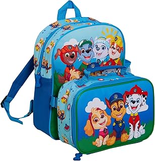 Sac à dos paw patrol avec sac à déjeuner pour enfants, cartable