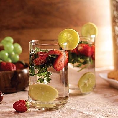 Ensemble de tasses à eau en verre highball ocean patio - 6 pièces