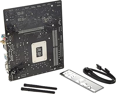 Carte mère asrok h610m/ac intel wifi lga1700 compatible avec les processeurs intel