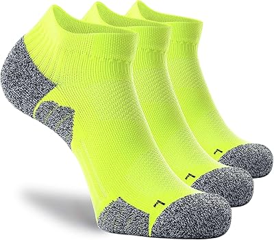 Chaussettes de sport de compression cwvlc (3/6 paires) rembourrées 16-23 mmhg pour hommes
