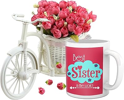 Tide ribbons cadeau rakhi pour sœur cadeaux de retour imprimé café (325 ml)