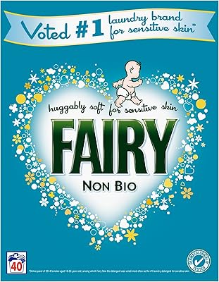Lessive en poudre non bio fairy pour peaux sensibles, 2,5 kg, 40 lavages