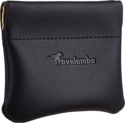 Porte-monnaie de voyage en cuir embo pour hommes et femmes - - taille