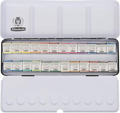 Schmink boîte de peinture aquarelle horadam® avec 24 aquarelles fines 74424097 boîte