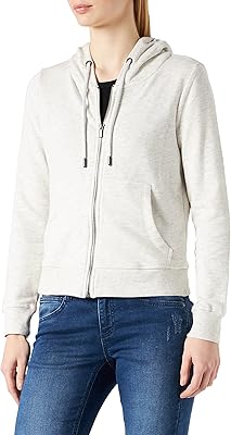 Sweat-shirt zippé à capuche pour femme only, marque unfil, taille l/s