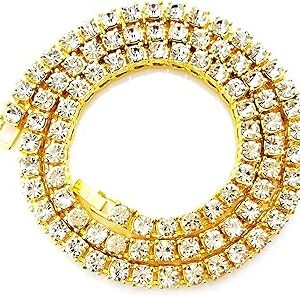 Hh bling empire argent or diamant tennis chaînes hommes femmes ice out chaînes 5mm largeur 40 - 76cm. Découvrez le shopping sans frontières avec Diaytar Sénégal