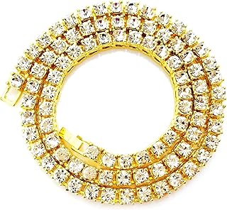 Hh bling empire argent or diamant tennis chaînes hommes femmes ice out chaînes