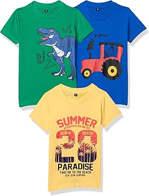 T-shirt garçon bys-tsrt-sld-02 (pack de 3)