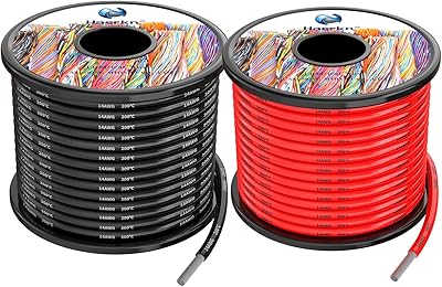 Fil électrique en silicone 70 pieds 14 awg