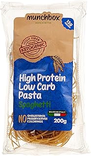 Pâtes spaghetti munch box keto riches en protéines et faibles en glucides, 200