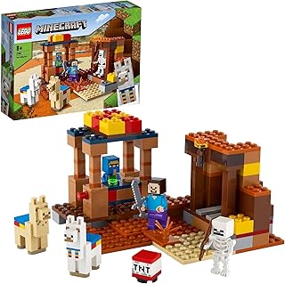 Lego® minecrafttm the trading post 21167 ensemble de figurines à collectionner avec minecraft