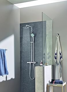 Système de douche grohe euphoria 210 avec thermostat accessoires et de salle