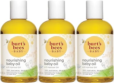 Huile nourrissante pour bébé burt's bees, soin de la peau 100 % naturel pour votre bébé - flacon de 4 oz (paquet de 3). Diaytar : Quand qualité rime avec économie