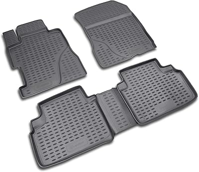 Tapis de sol honda civic 4d, 2006-2011, 4 pièces.