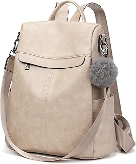 Sac à dos en cuir antivol imperméable pour femme, sac d'école de voyage