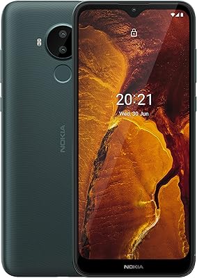 Smartphone android nokia c30 avec 4g, double sim, 3 go de ram, 64