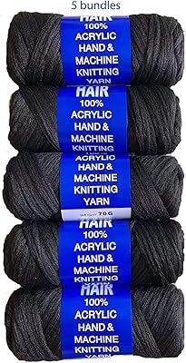 Fil acrylique de laine brésilienne pour cheveux, tresses géantes / torsion sénégalaise