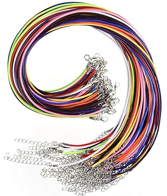 Cordon de collier, 30 pièces de cordon de collier en coton ciré