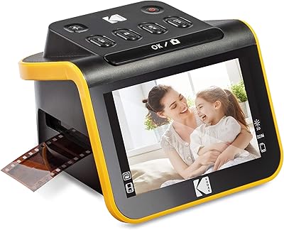 Scanner de films et de diapositives numériques hyqng, écran lcd 5 pouces, convertit