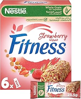 Barre de céréales nestlé fitness à la fraise - 6 pièces/141 g (multicolore)