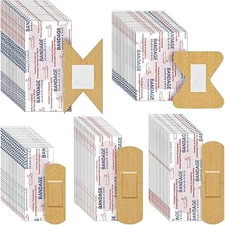 100pcs 5 styles de bandages adhésifs en tissu élastique pour les articulations