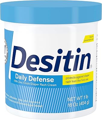 Crème contre l'érythème fessier desitin daily defense 16 oz