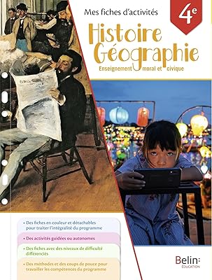 Mes fiches d'activités histoire géographie emc 4e