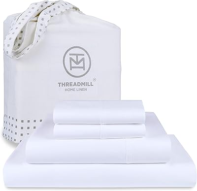 Draps de lit de luxe 100 % coton supima pour king size 1000